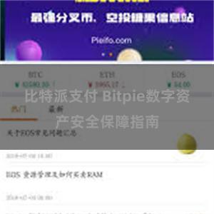 比特派支付 Bitpie数字资产安全保障指南