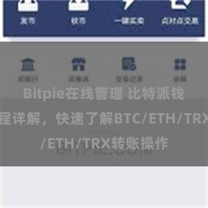 Bitpie在线管理 比特派钱包转账教程详解，快速了解BTC/ETH/TRX转账操作