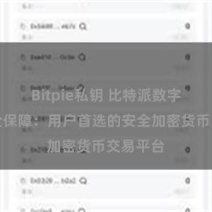 Bitpie私钥 比特派数字资产安全保障：用户首选的安全加密货币交易平台