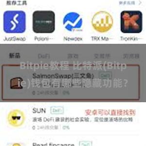 Bitpie教程 比特派(Bitpie)钱包有哪些隐藏功能？